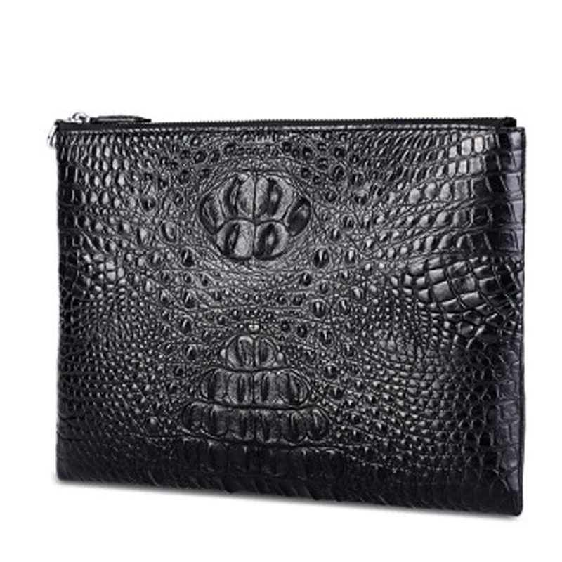 VVBrown  crocodile  male  handbags  Men bags  multi-function  Casual envelope bag  large capacity  men wallet men clutch bag