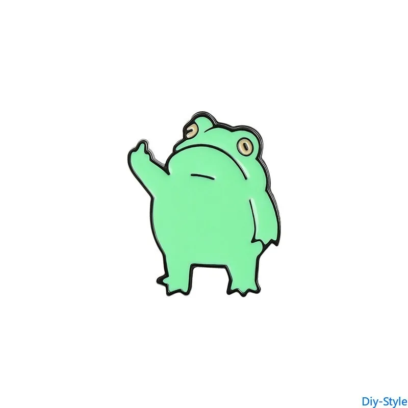 

Frogs Clothing Accessories Backpack Alloy Brooch Badge Enamel Lapel Pins Wholesale