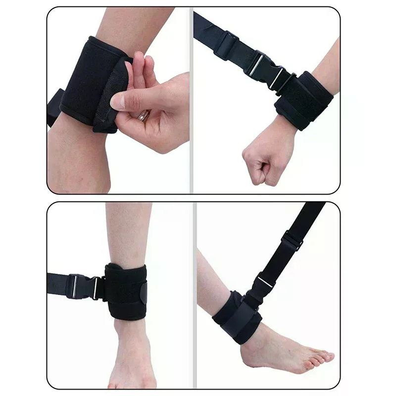 1Pcs Universal Limb Restraints Belt Ankles Wrists Adjustable Quick-release Restraints Soft Breathable Bed Chair Limb Fixed Strap
