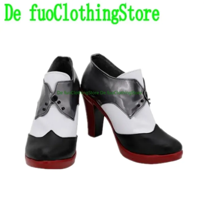 Defuo Azur Lane Belfast Laarzen Cosplay Schoenen Anime Spel Rollenspel Halloween Party Props Schoenen Laarzen