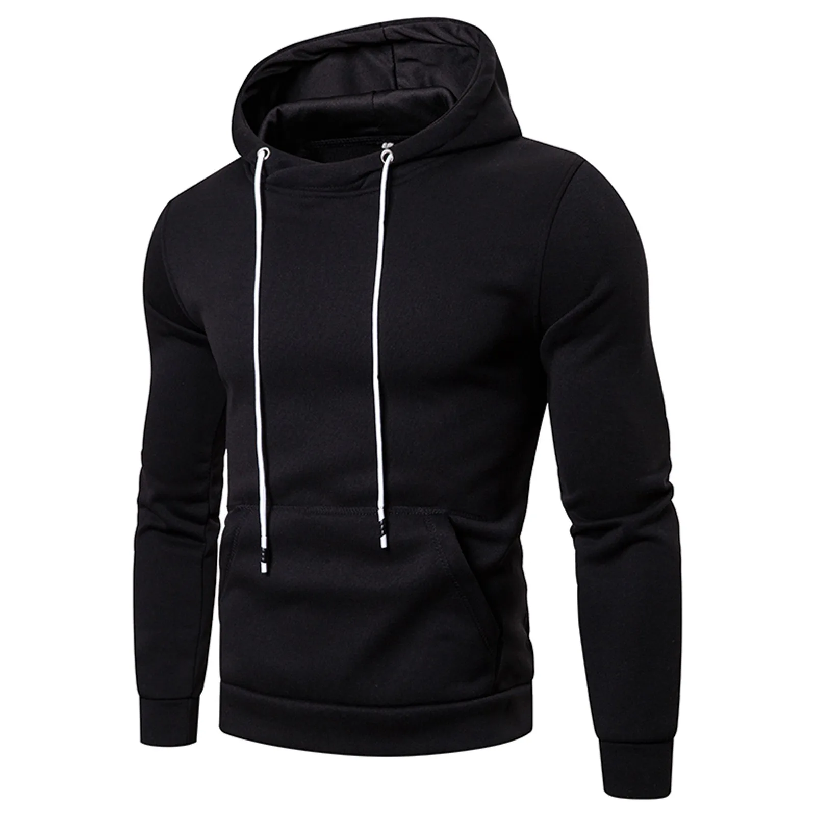 New Men's Gym Thin Hoodie Long Sleeve Hoodies With Mask Sweatshirt Casual Splice Large Mask Hoodie Sweatshirt Hooded Tops