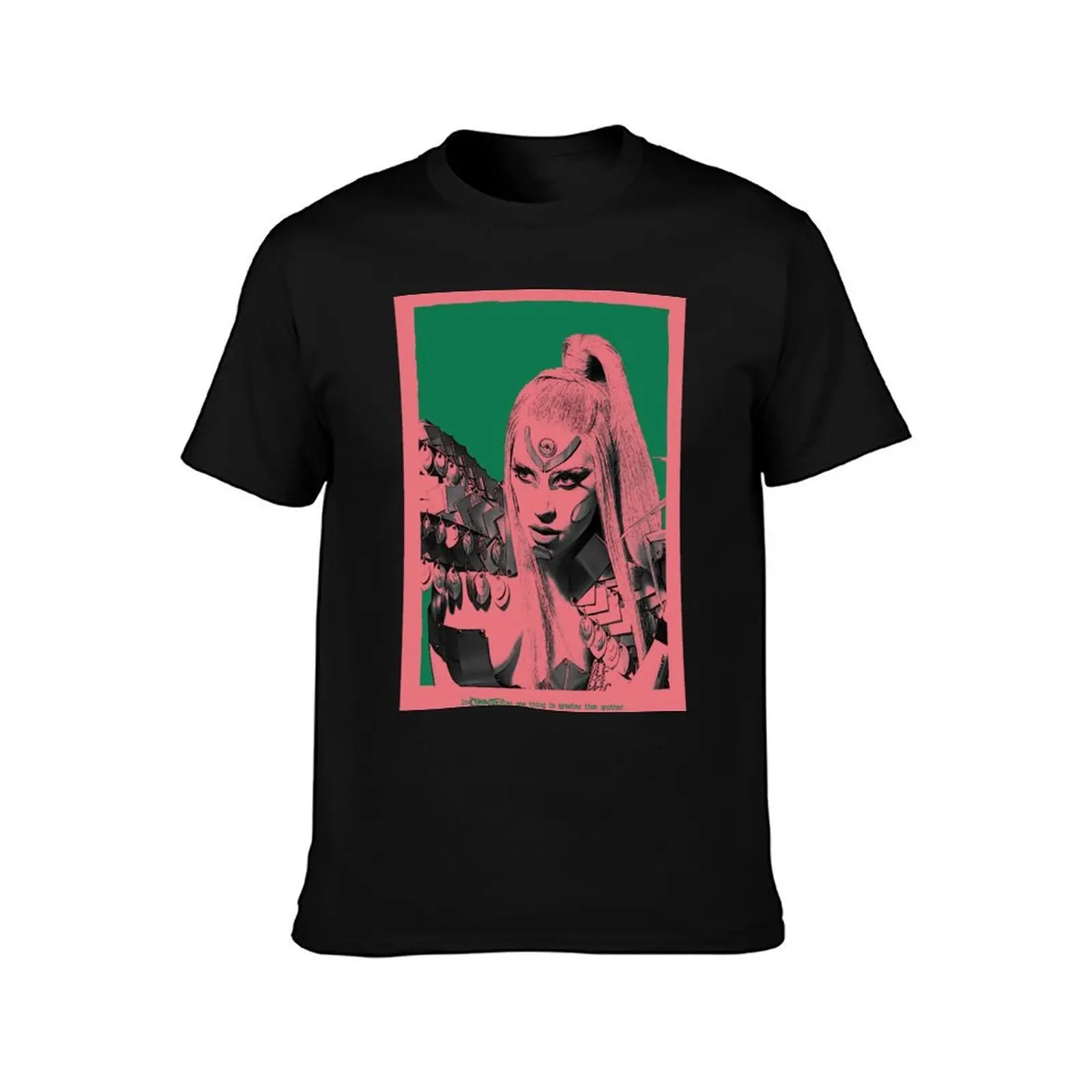 Chromatica T-Shirt, Summer Casual Cotton Tee, Oversized Streetwear Tops, Vintage Graphic Print, Loose Fit Short Sleeve