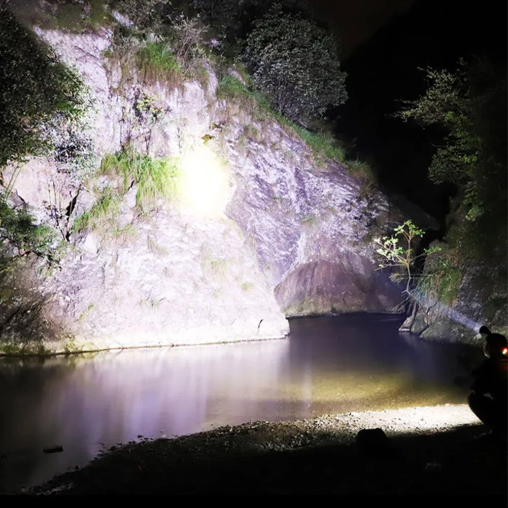 P90 50000LM Adjustable Headlamp Super Bright LED Headlight Flashlight LED Lamp Bright Head Mounted Flashlight