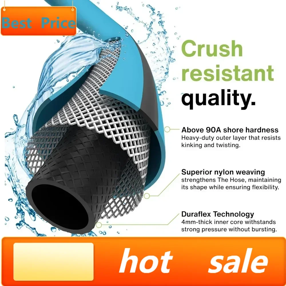 

Горячая распродажа: Шланг Aeromixer THE HOSE - садовый шланг 1 дюйм, 50 футов, коммерческий садовый шланг без перегибов, сверхпрочный промышленный водяной шланг для