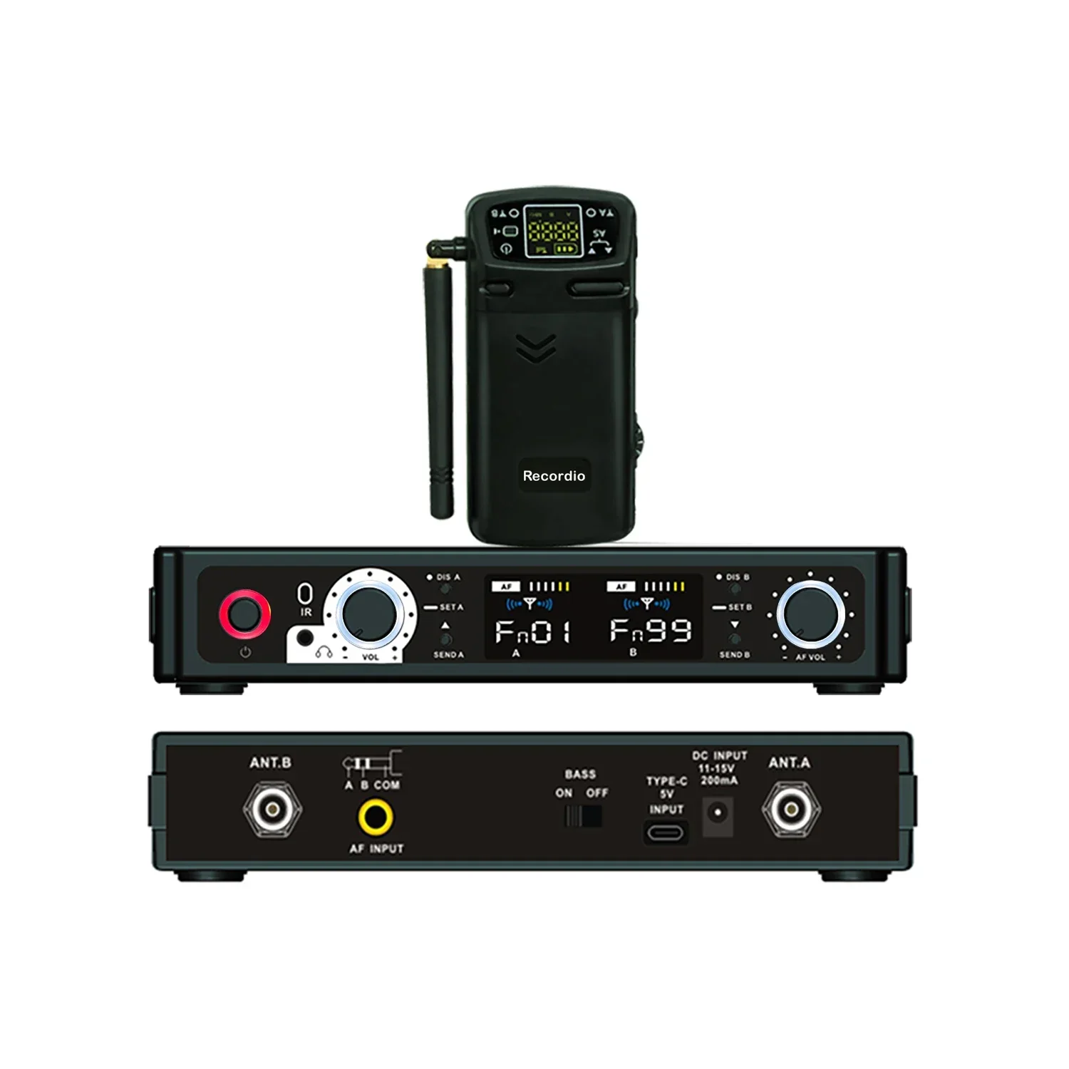 GAW-M802 Stereo In Ear Monitor System Wireless Monitor System Lightweight And Small Size 655-679MHZ