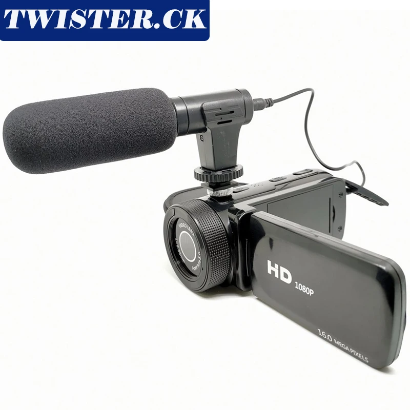 Видеокамера D100 1080P Цифровая с микрофоном и широкоугольным объективом