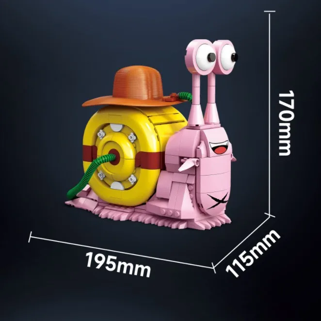Kawaii Tier Den Den Mushi Schnecke D Protagonist Trafalgar Don Quijote Law Figur Baustein Kit Modell Spielzeug Action Sammlung