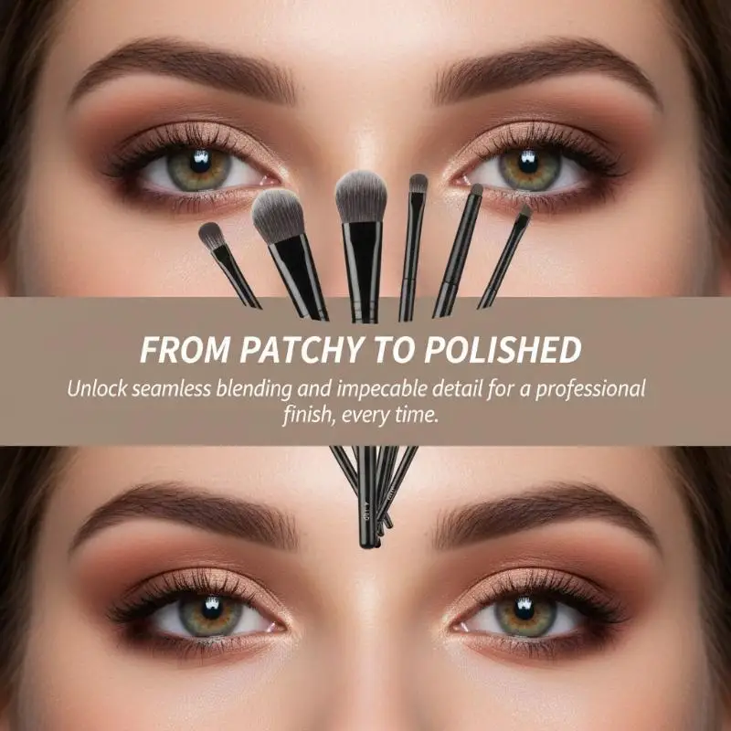 5/6/8/10Pcs Eyes Makeup Brushes Set Professional Soft Eyeliner Eyeshadow Contouring Brushes Beauty Makeup Tools