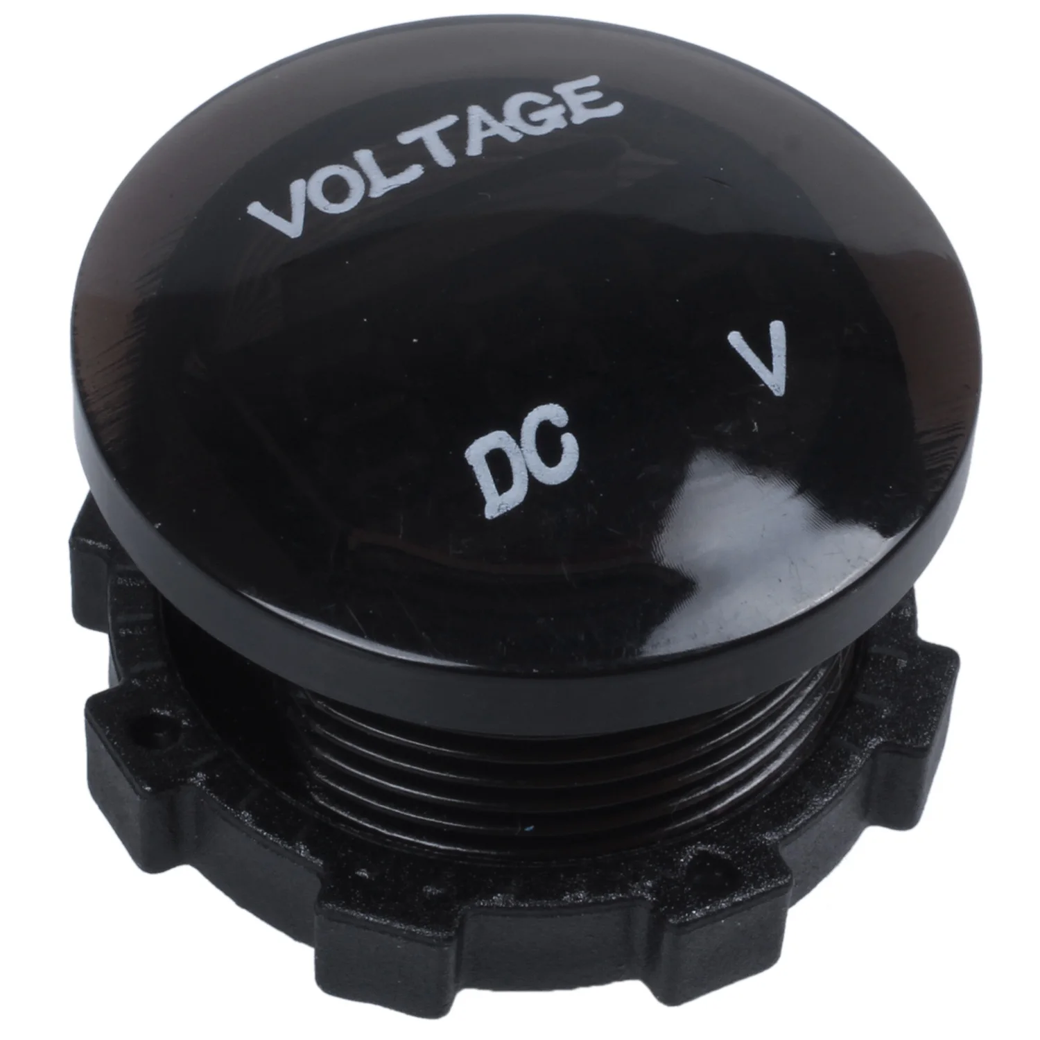 A74U 12V-24V DC Voltmeter Car Monitor Motorcycle LED Red Waterproof Voltmeter Black