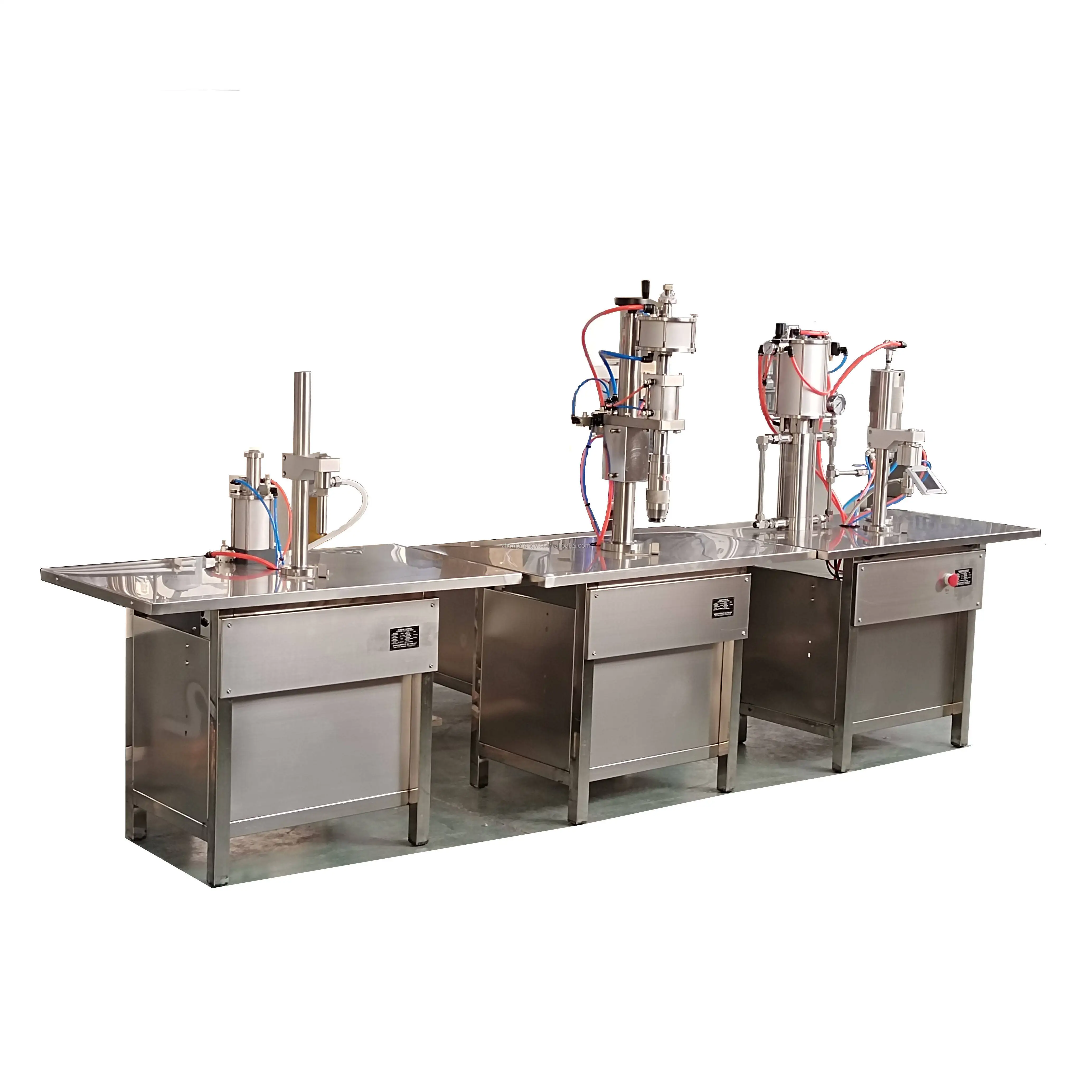 Semi-automatic Valve-type Aerosol Multi-liquid Filling Machine Aerosol Liquid Cleaning Machine