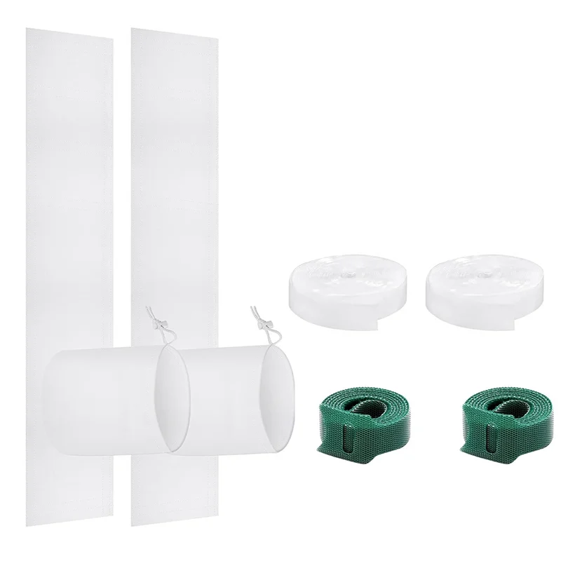 

B84B-Set, комплект из 2 упаковок для портативного кондиционера, комплект оконных уплотнений, комплект регулируемого уплотнения вентиляционного отверстия для блоков переменного тока со шнурком