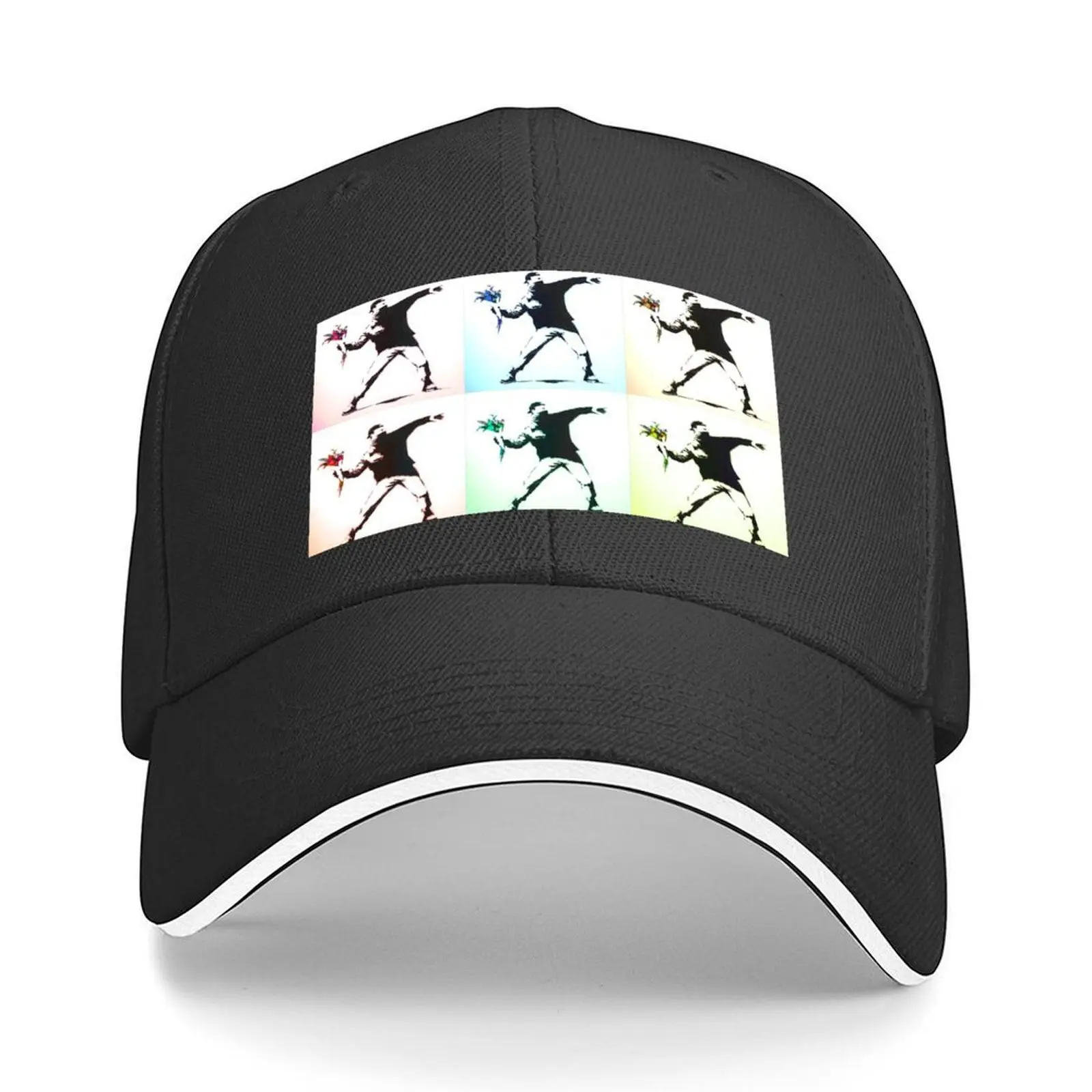 

The Walled off hotel, Banksy, Flower Thrower - Love Is In The Air, Baseball Cap party Hat Thermal Visor Men Luxury Brand Women's