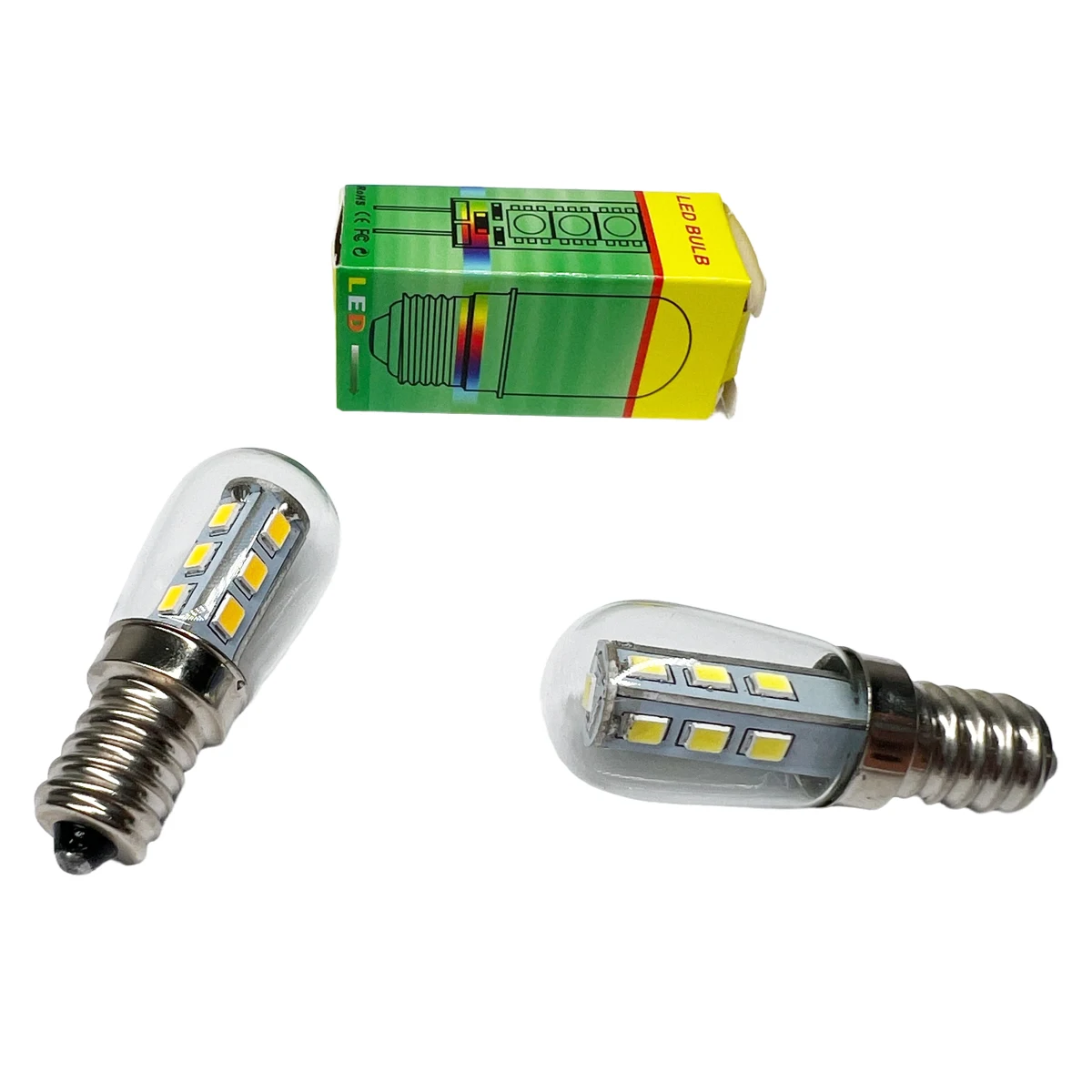 Bombilla S6 E12 13LED 2W 2835SMD, lámpara de refrigerador, CA 110V 220V, Bombilla de tornillo, lámpara de sal, lámpara de escritorio, blanco