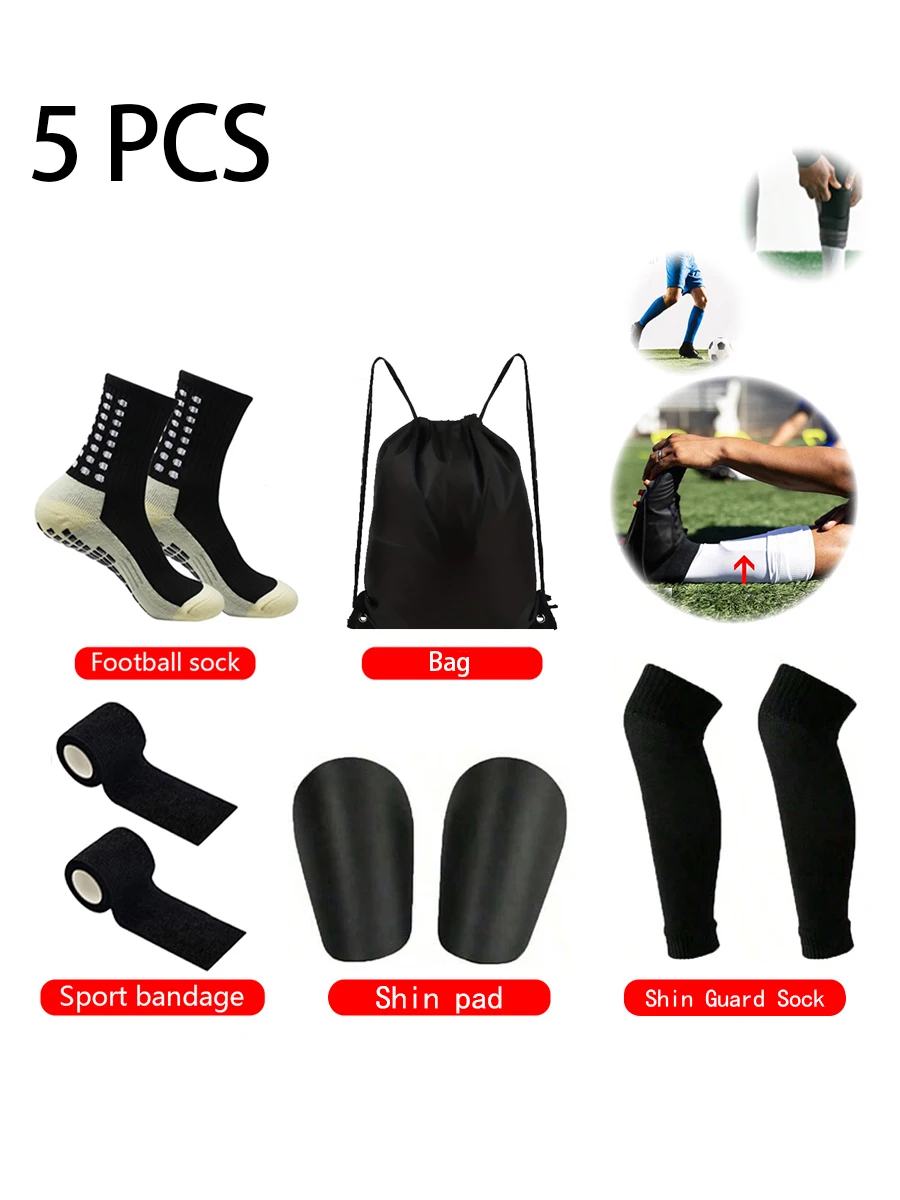 

Набор из 5 предметов, новый стиль, уличные мужские и женские спортивные носки, футбольные носки, эластичные носки, носки до середины икры, футбольная сумка, спортивная перегородка
