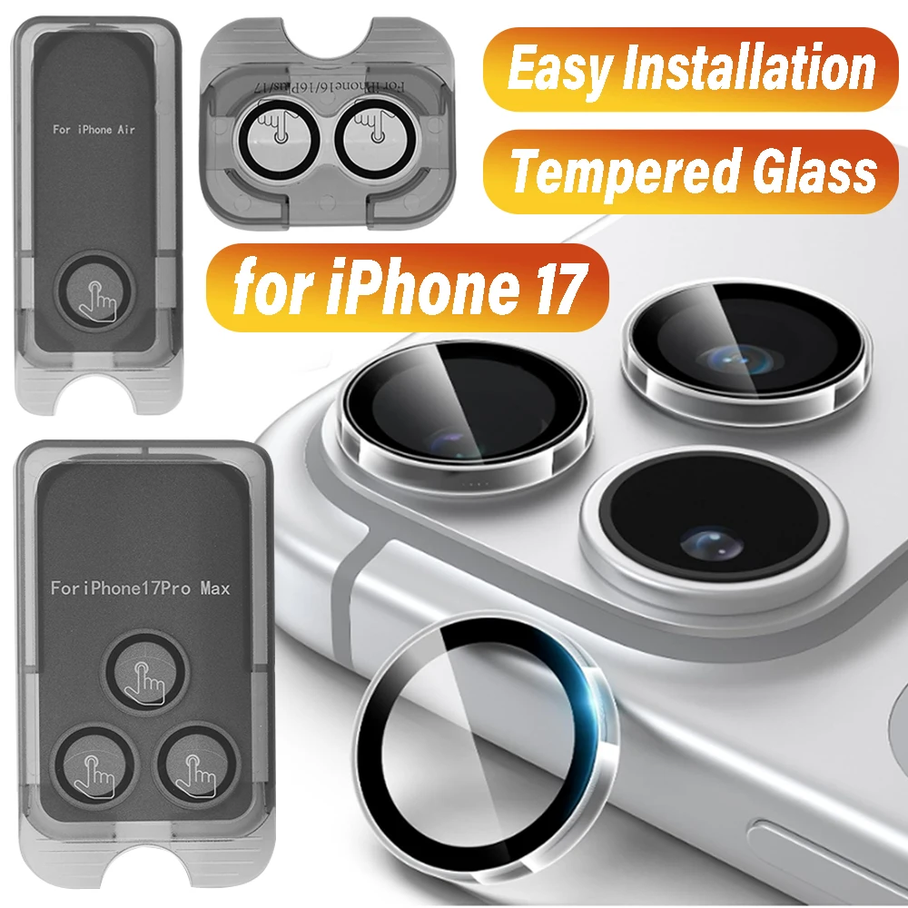 

Защитная пленка для камеры iPhone 17 Pro Max/17 Air, съемная, без пыли, легкая установка, прозрачное AR-стекло, закаленное стекло для объектива 17 Pro Max