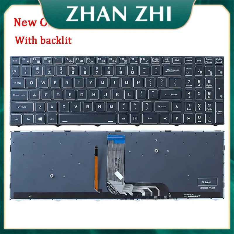 New Laptop Rreplacement Keyboard Compatible for Hasee ZX7 ZX8 TX6 TX7 TX8 TX9 GX7 GX8 GX9 Z7-CT7NA