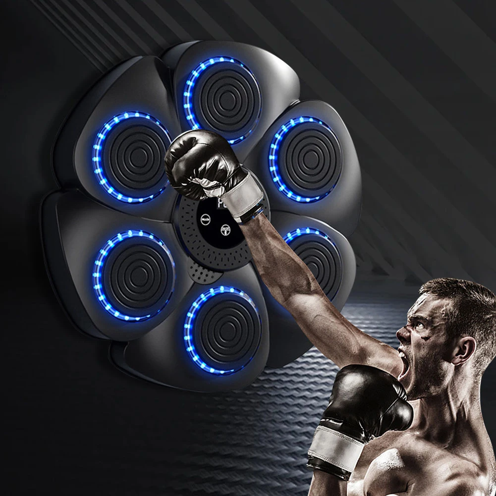

Smart Music Boxing Machine Music Boxing Puncher Wall Mounted Bluetooth-Compatible Boxing Machine Type C Charging for Kids Adults