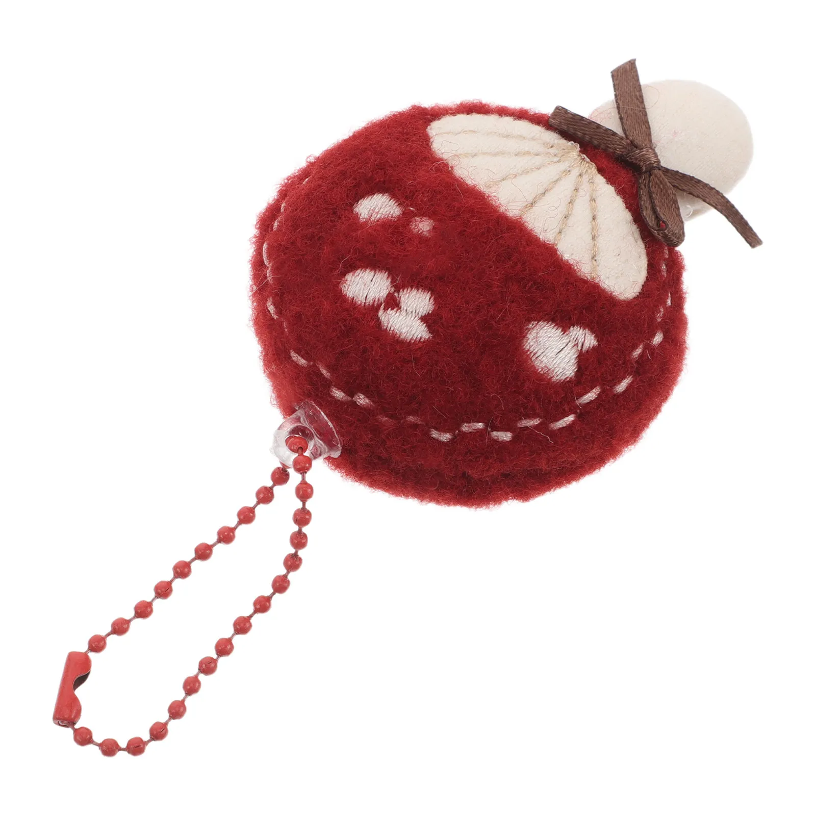 

Car Keychain Mushroom Keyring Soft Stuffed Vegetable Ornament Handmade Mushroom Key Ornament Kawaii Bag Accessory
