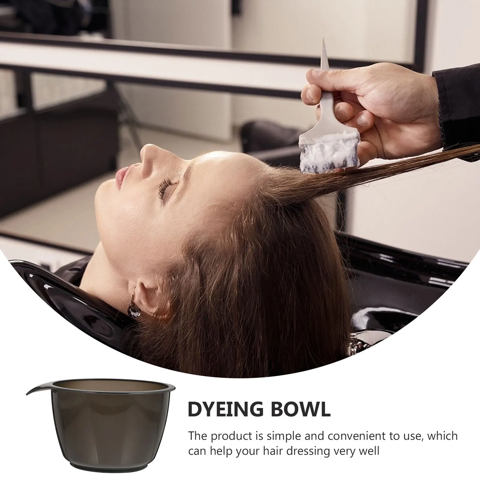 

2pcs Dye Dye Tool Mixing Salon Supplies Tint Hair For Mixing Color Plastic For Tint Bowl Hair Color Plastic Bowl