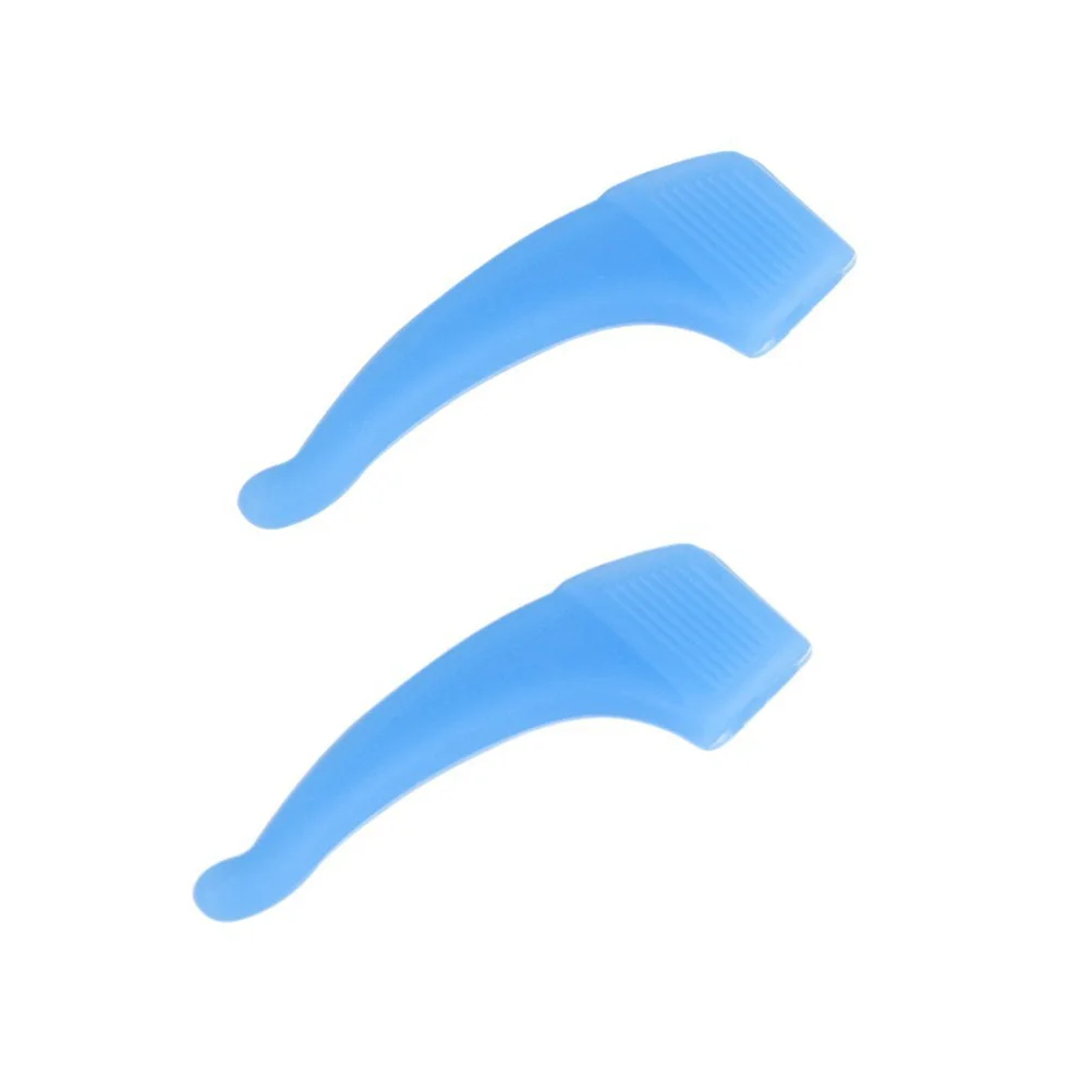 زوج من حامل نظارات السيليكون المضاد للانزلاق الأذن هوك السماء الزرقاء مريحة السفر تسلق الرياضة سيليكون الأذن هوك النظارات معبد تلميح