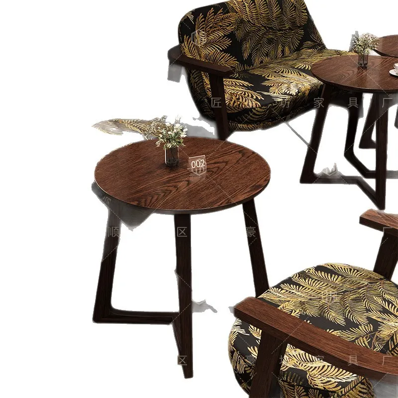 

Sofa dining table and chair combination catering Internet celebrity milk tea shop cafe