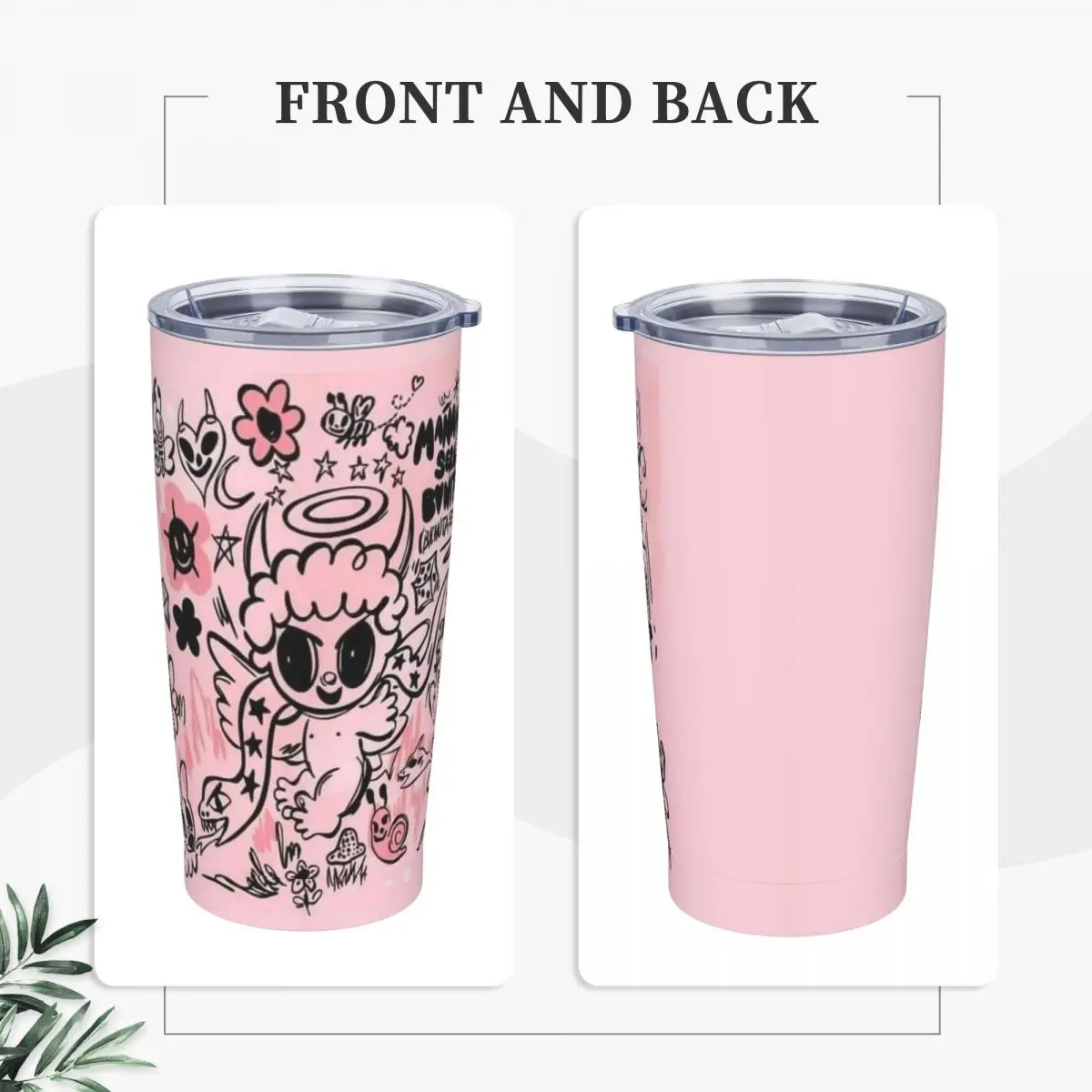 Stainless Steel Tumbler Bichota Season K-Karol G Car Mugs Pink Camping Hot Drinks Water Bottle Leakproof DIY Large Thermal Mug