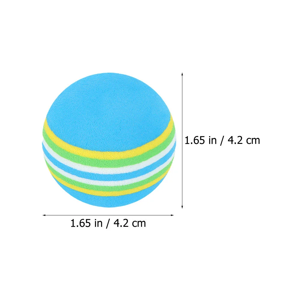 10Pcs Colored Golf Balls Novelty Mini Indoor Practice Safe Pets Resistant Chewing Long Lasting Colored Golf Balls