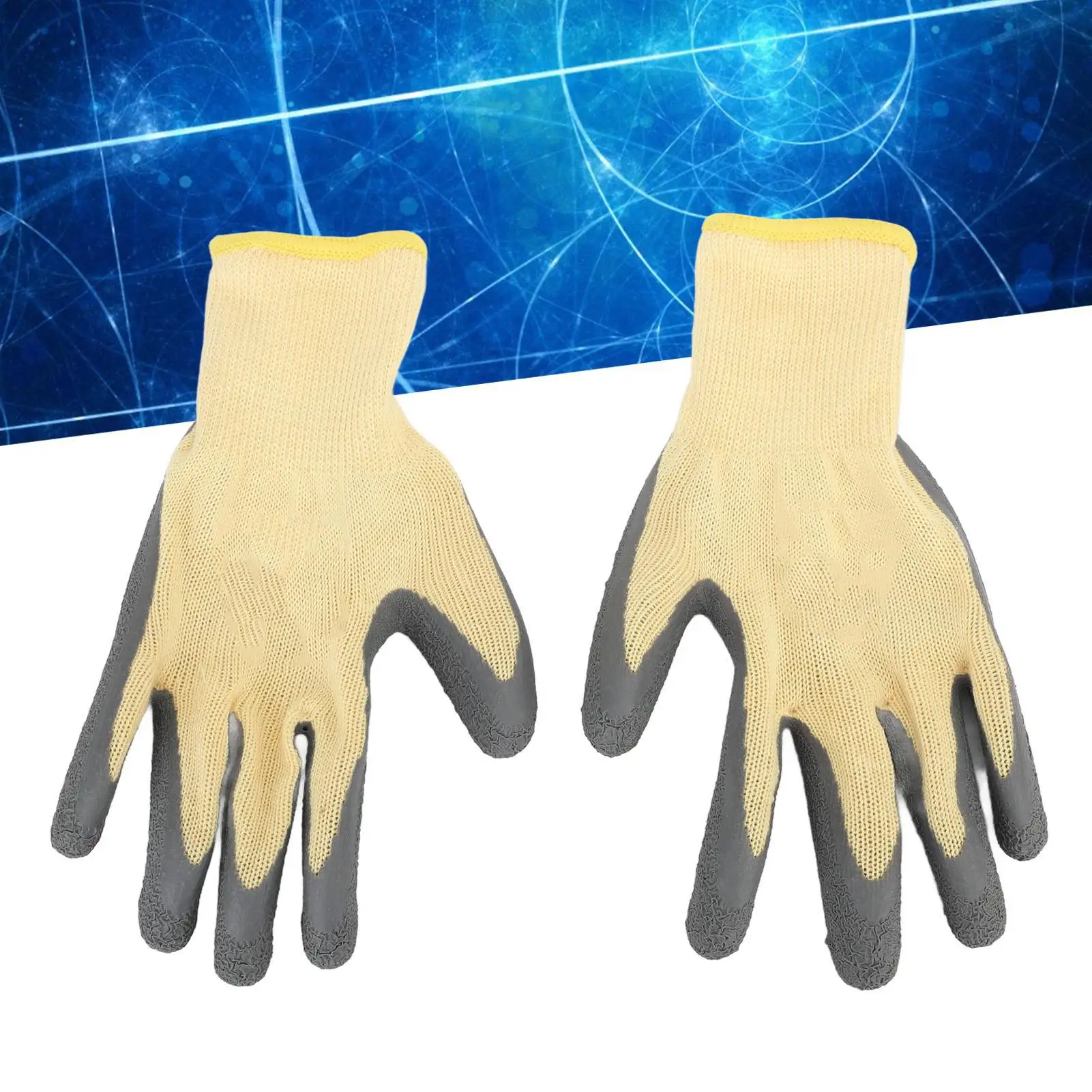 Guanti da lavoro isolanti Guanti da elettricista in gomma con resistenza alla tensione ignifughi da 400 V per manutenzione elettrica