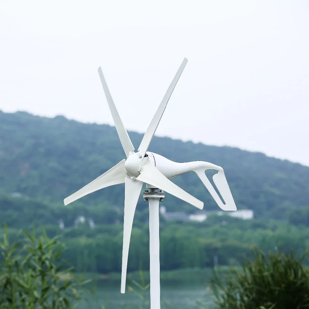 New Energy 3KW 5KW 8KW 12V-48V Small Windmill 8 Blades Horizontal Wind Turbine Generator Free MPPT controller For Homeuse