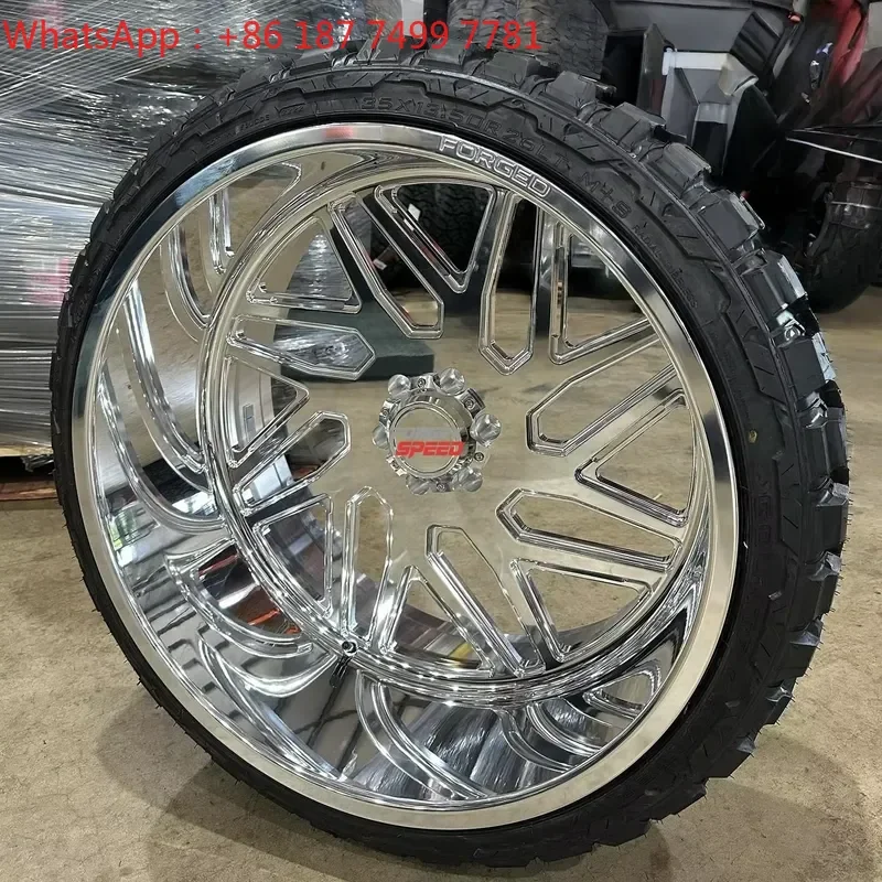 Forgex 20 22 24 26 28 Inch 6061-T6 Alloy Polished Floating Center Cap 6x135 8x170 8x180 Deep Lip Passenger Car Rim Forged