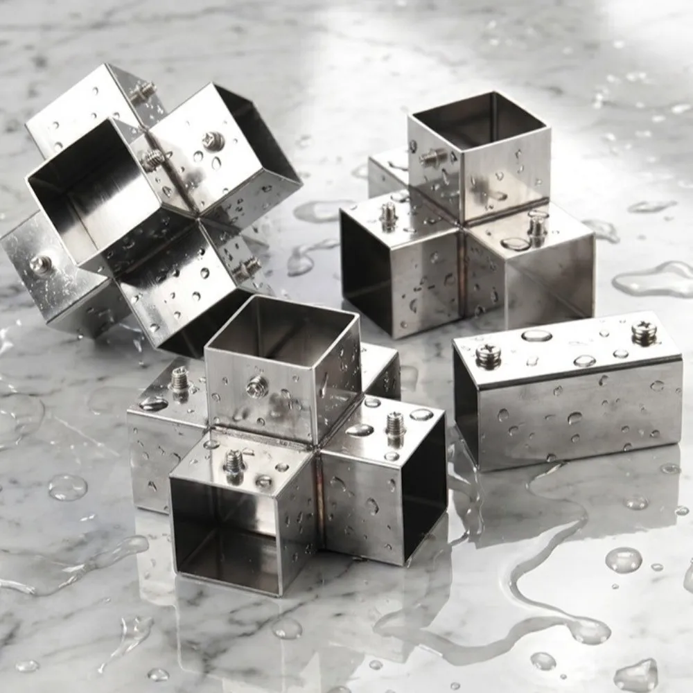 20mm 30mm Square Tube Connector Two/Three/Four/Five-Way Right Angle Metal Tube Fitting Quick Connect Heavy Duty