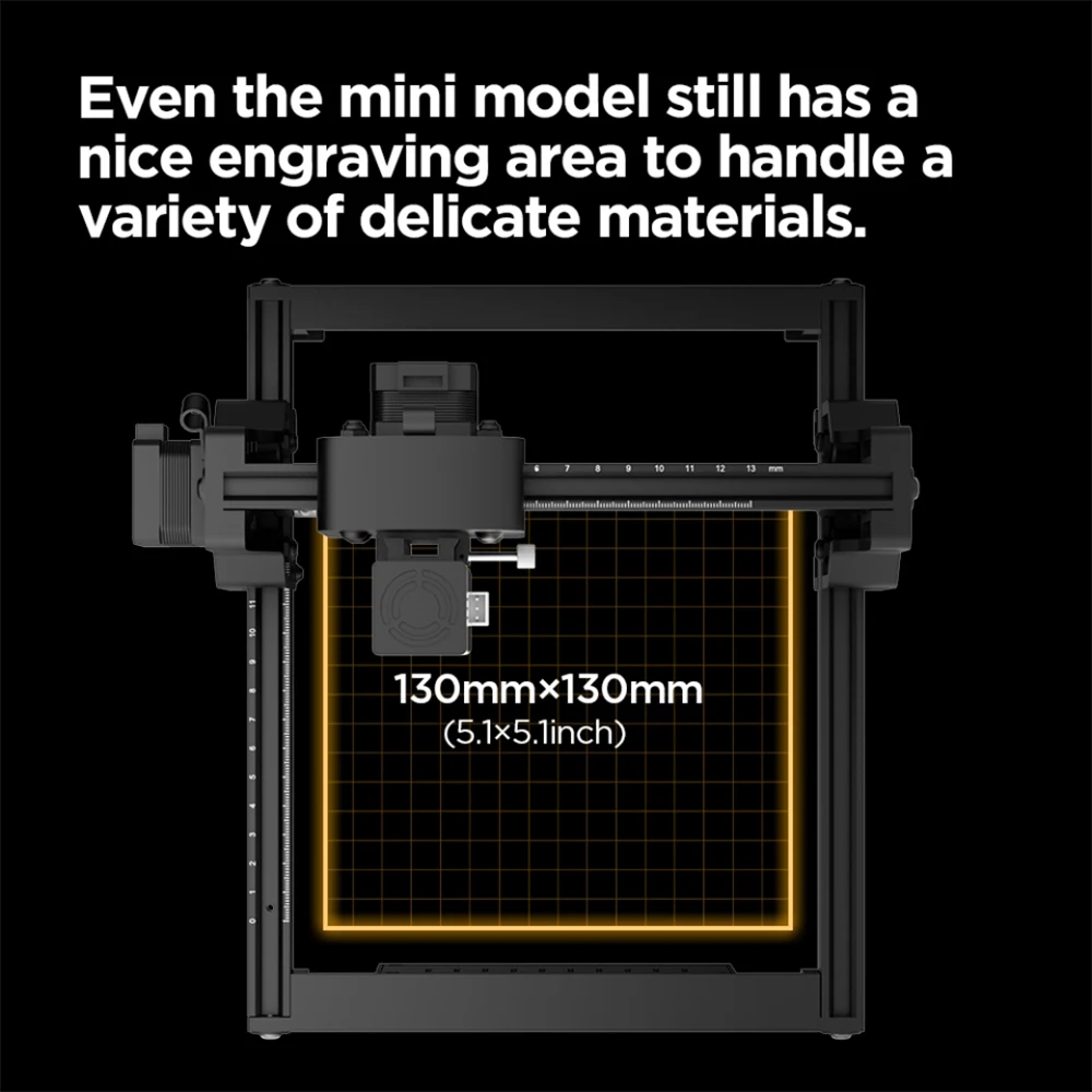 Mesin ukiran laser mini ACMER S1 2.5W, mesin ukiran laser portabel dengan kepala laser 2.5W, alat pemotong CNC, sangat cocok untuk memotong kayu akrilik