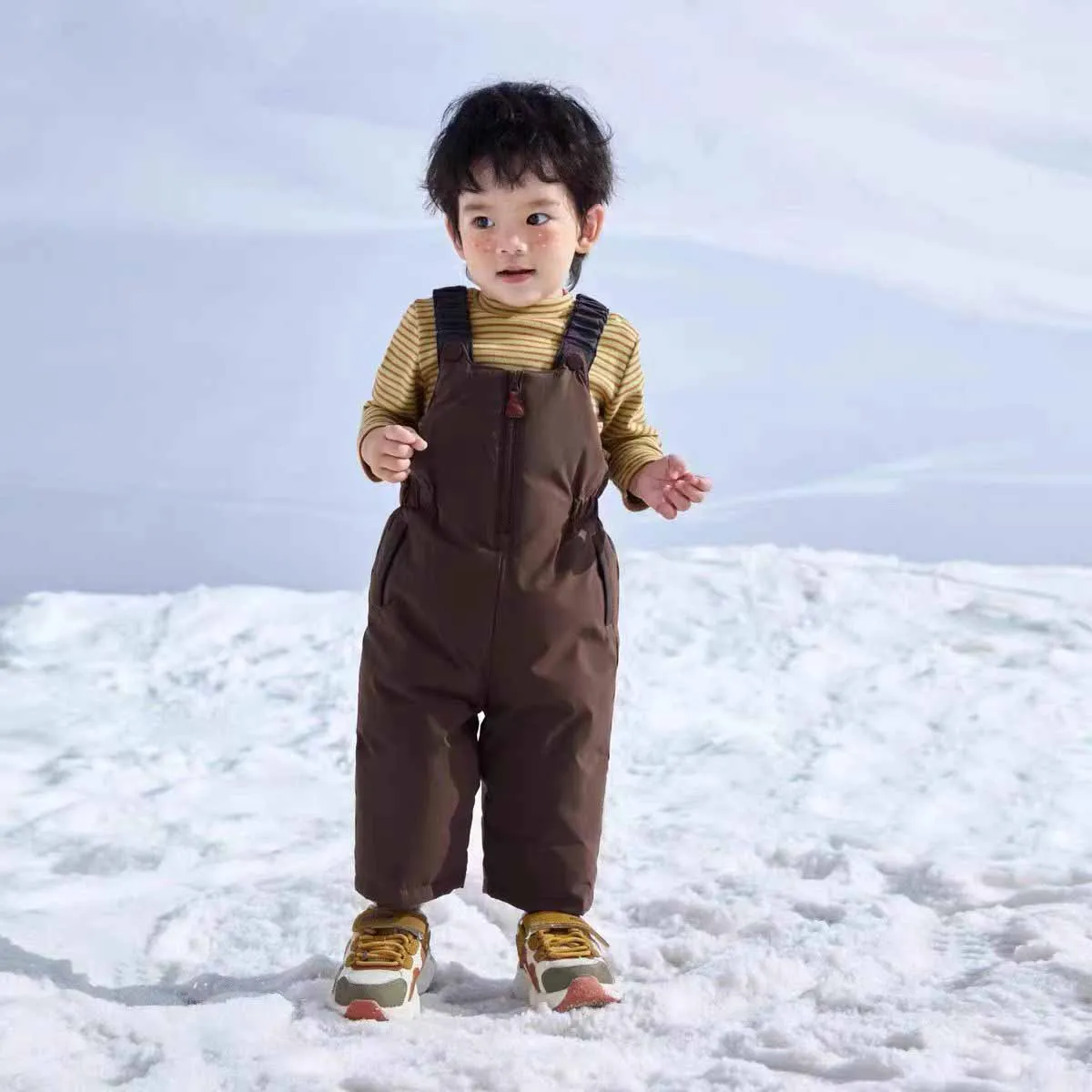 

Girls Down Backpack Pants Boys Thickened Trousers Children's Warm Ski Pants Winter Loose Sweatpants Autumn Kids Casual Clothes