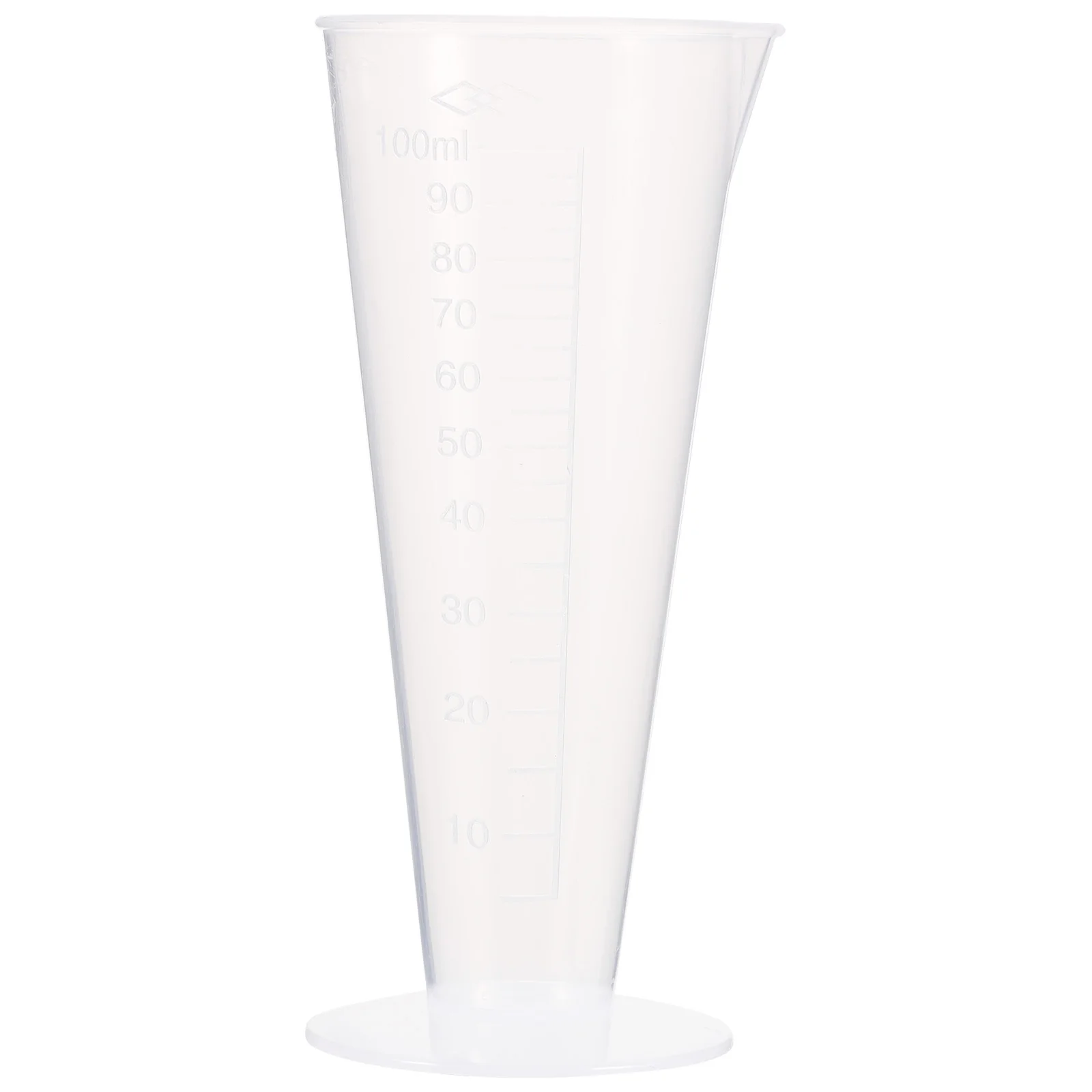 

100ml Triangle Plastic Measuring Beaker Food Grade PP Kitchen Laboratory Measurement Cup for Flour Sugar Vinegar Sauce