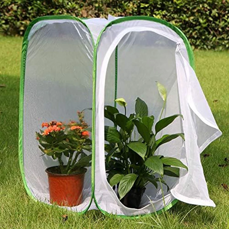 Insect And Butterfly Habitat Cage Terrarium -Up 23.6 Inches Tall Plant Nursery Box Easy To Use