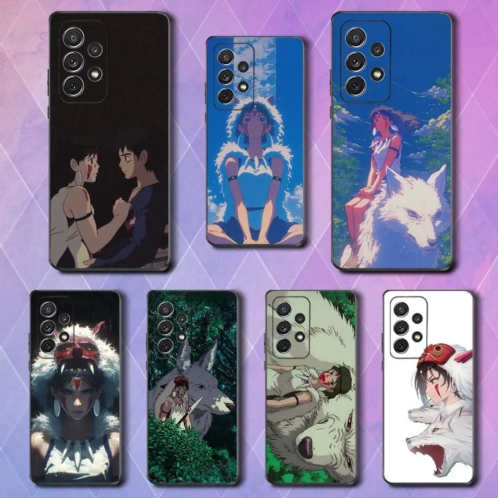 

Cool M-Mononokes H-Himes Phone Case For Samsung S25,S24,S23,S22,S21,S20,S10,Ultra,Plus,Lite,FE,Soft Silicone Black Cover