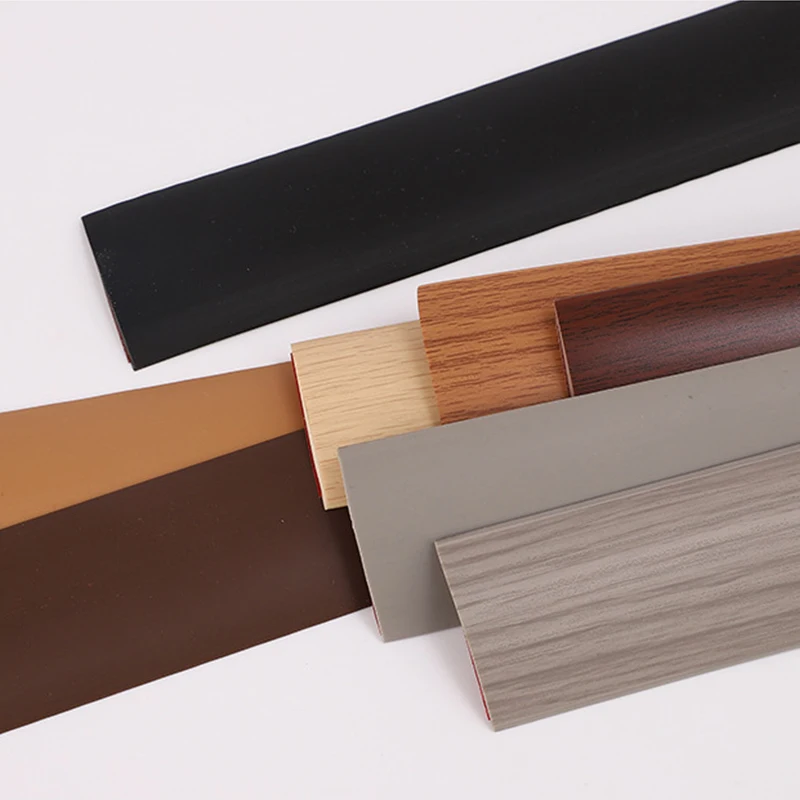 2 Pcs PVC Self-adhesive Floor Edge Protection Floor Transition Strips Threshold Strips Decorative Strips Carpet Floor Seam