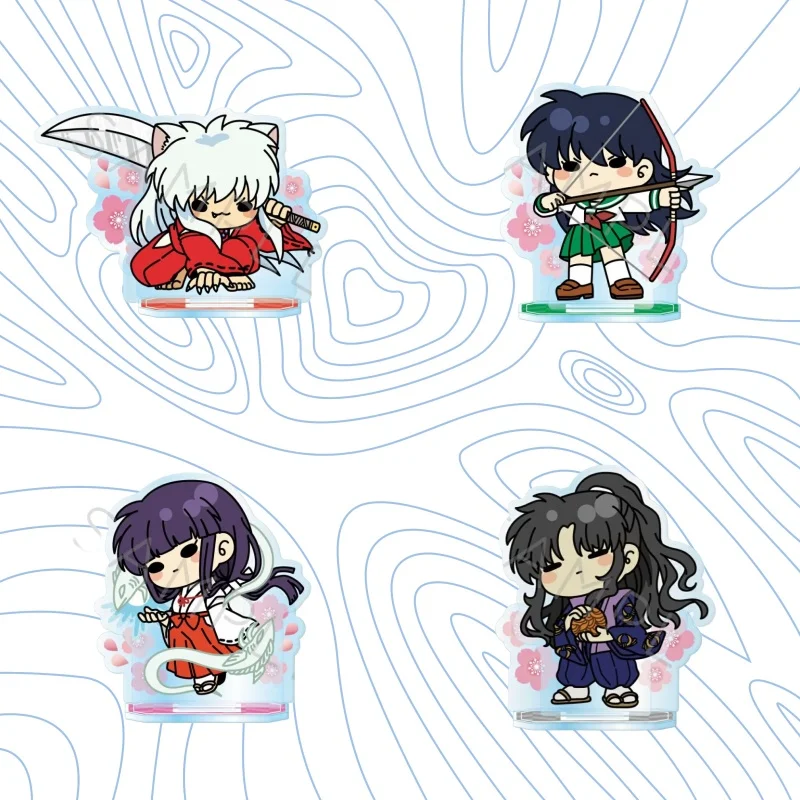 Figura acrílica de Inuyasha ANIME de 10 cm, modelo de cosplay de Inuyasha, Kagome Higurashi y Kikyo, juguete, regalo de cumpleaños, adorno, llavero
