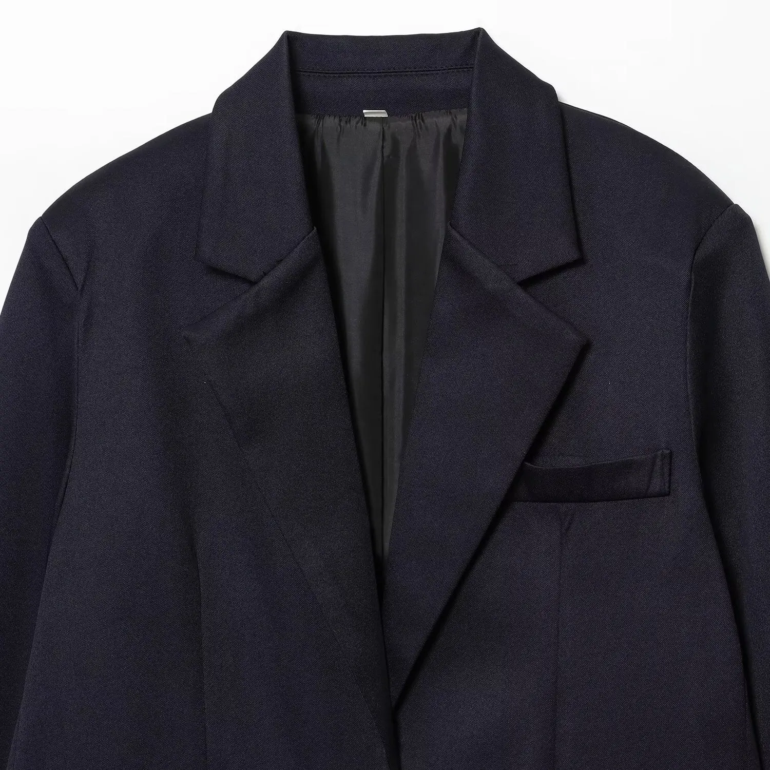 بدلة JNLEAOG Fionable مستقيمة الساق بأزرار حتى Jaet للسيدات لخريف جديد تصميم متعدد الاستخدامات من البوليستر غير الرسمي #2