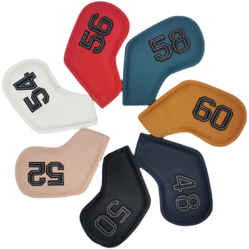 Universal golf club covers colourful numbered sand club covers embroidered numbered club head protectors golf accessories