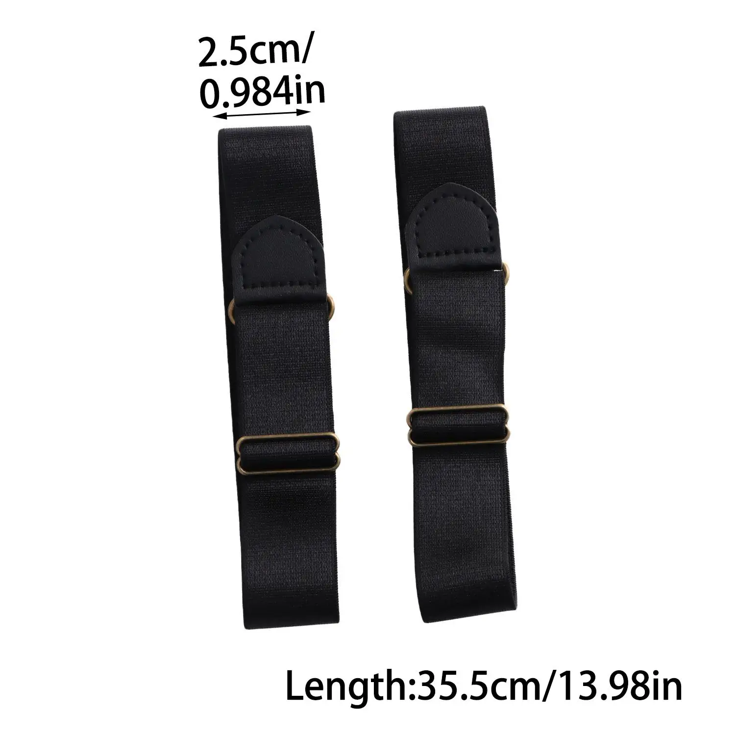 1 Pasang Penahan Lengan Elastis untuk Pria dan Wanita, Penahan Lengan Kemeja, Fashionable, Dapat Disesuaikan, Anti-Selip, Manset Lengan