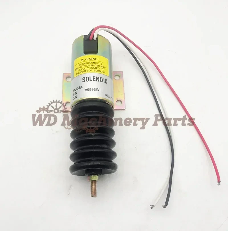 

12V Stop Solenoid 89998 89998GT For Genie S-85 S-100 S-120 S-125 Z-135-70 Z-80-60