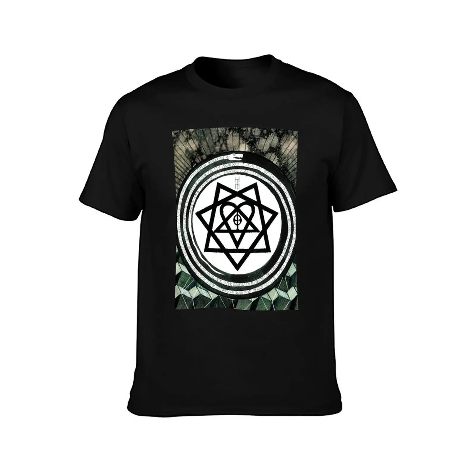 Endowed Mige Sparkling Strong Him Band Tears On Tape Album Cover Ville Valo Heartagram Retro T-Shirt