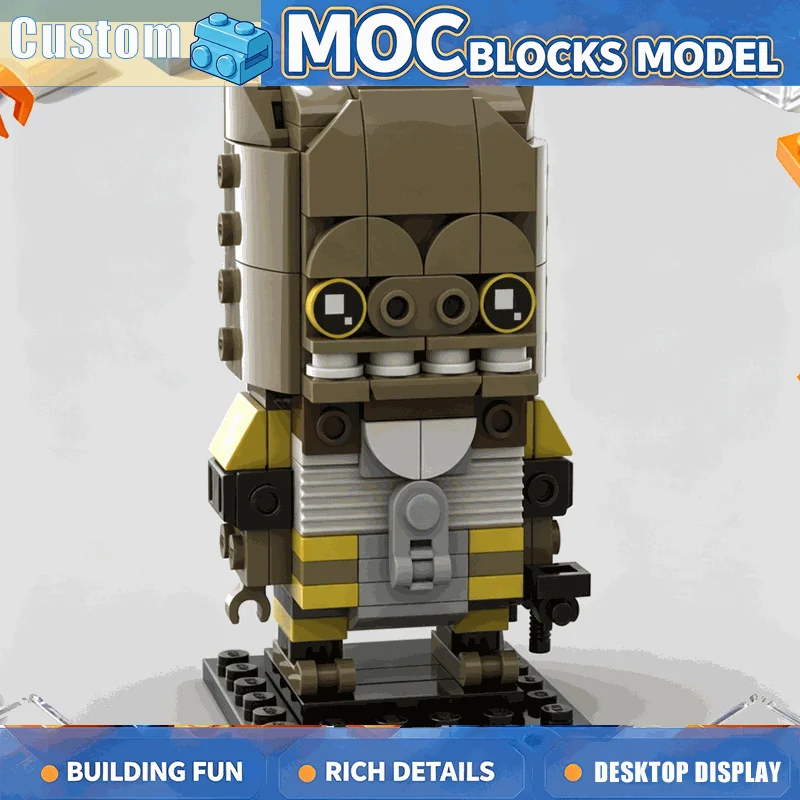 202PCS MOC Reptile Alien Bounty Hunter Figure Model Building Blocks DIY Assembly Creative Sci Fi Character Toy Collection Gift