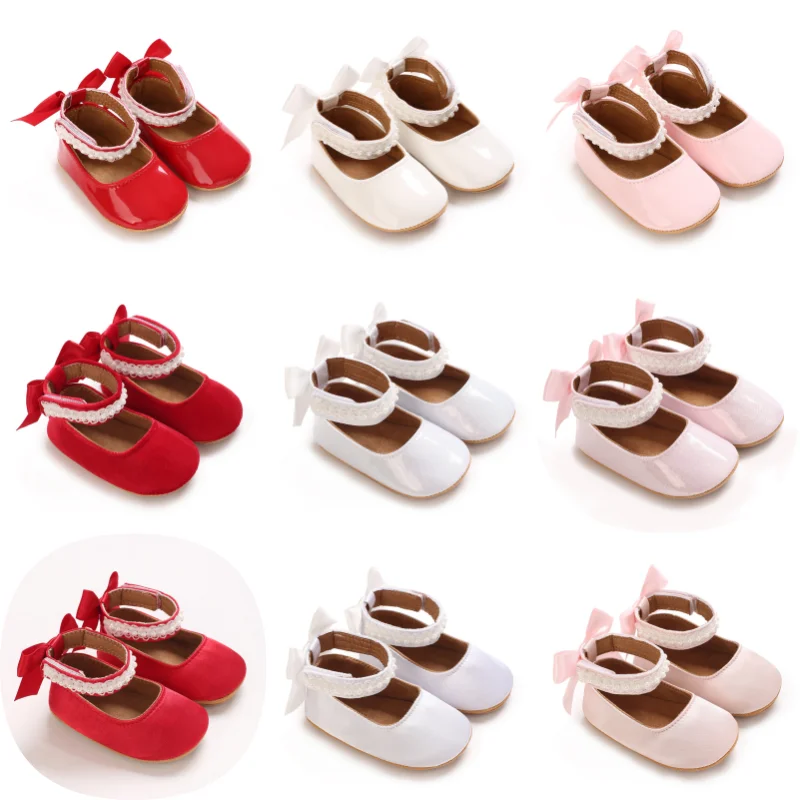 

Baby Princess Shoes with Cute Bows for Spring And Autumn Comfortable And Stylish Footwear for Little Girls