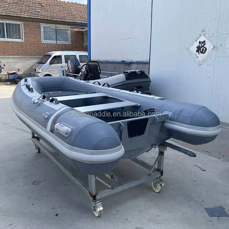 Dinghy 11ft RIB330 Rigid Double Deep V Hull Aluminum Hull Hypalon/PVC Inflatable RIB Boat