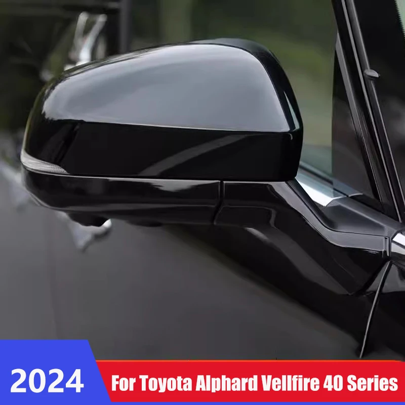 For Toyota Alphard Vellfire 40 Series 2024 ABS Chrome Car Side Rearview Mirror Decorative Protective Strip External  Accessories