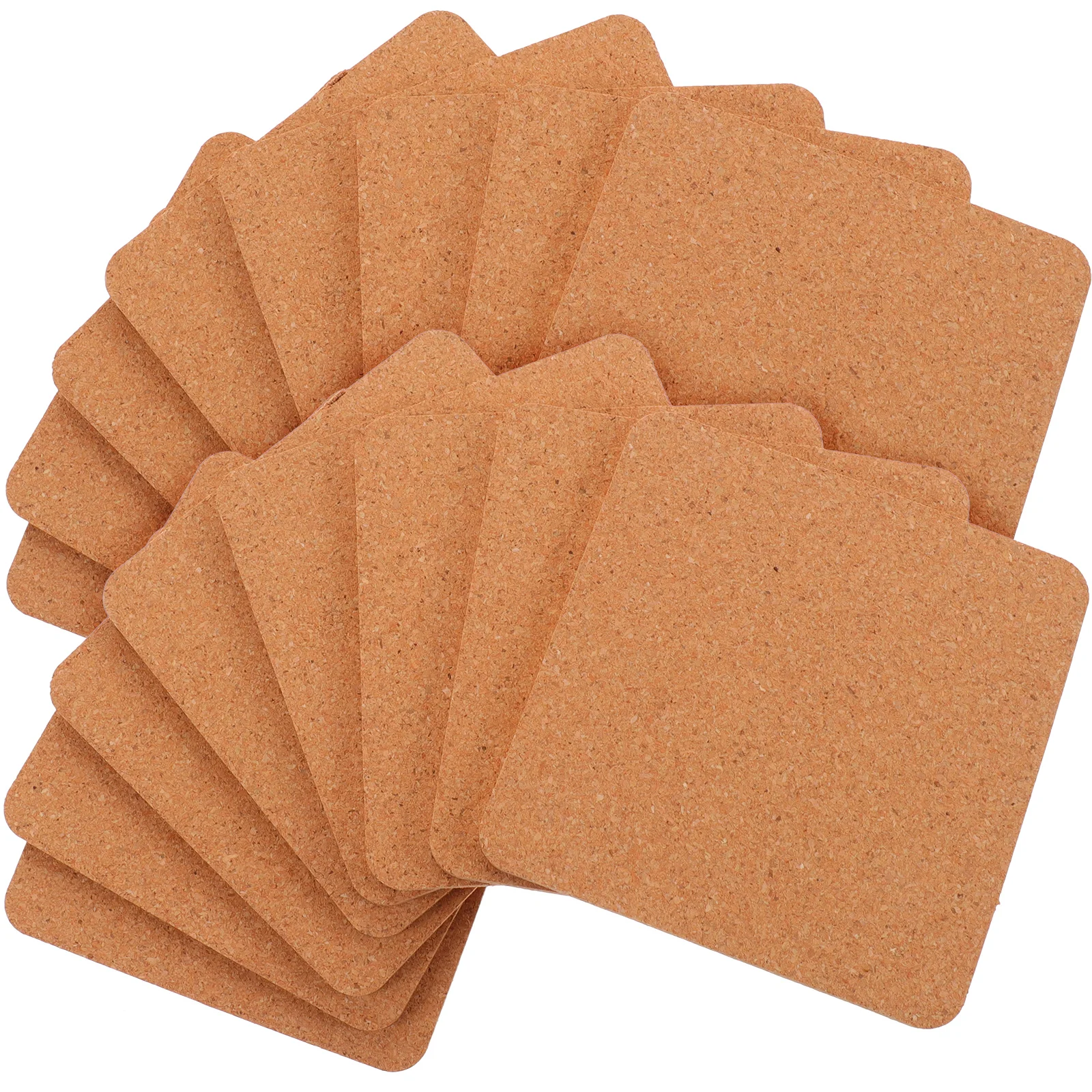 

20 Pcs Cork Coasters Eco Friendly Insulation Square Non Coaster Heat Resistant Table Protection Anti Slide Durability