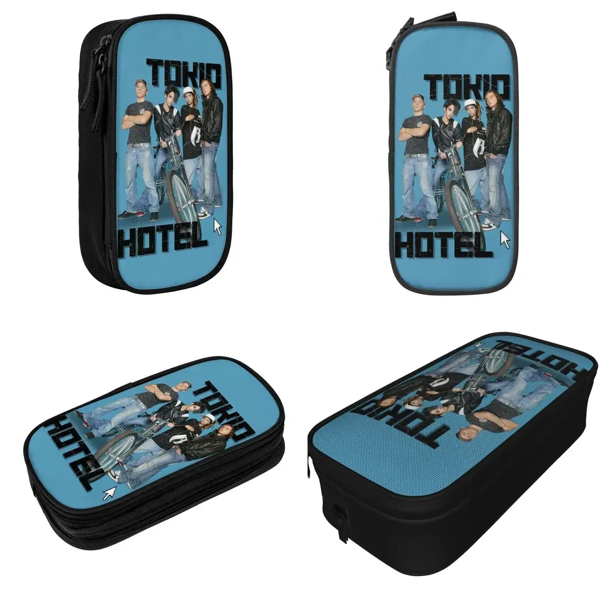 Tokio Hotel Pencil Cases BillKaulitz Rock Pen Bags Girls Boys Large Storage Office Gifts Pencilcases