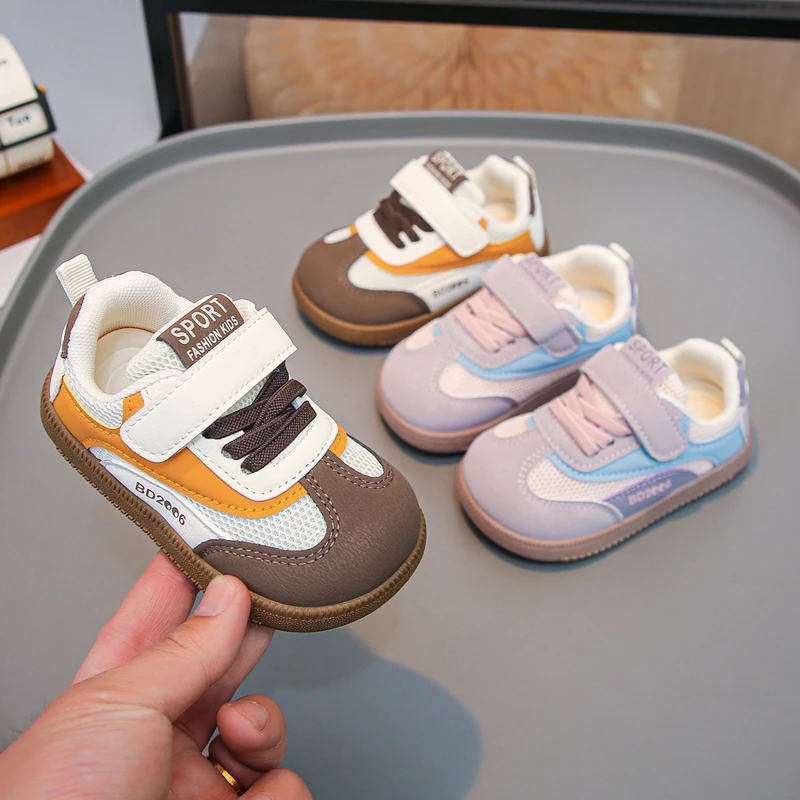 

2026 Trend Fashion Children's Sport Shoes Mesh Breathable Spring Boy's Girl's Sneakers Anti-slippery Ergonomics Kid's Footwear